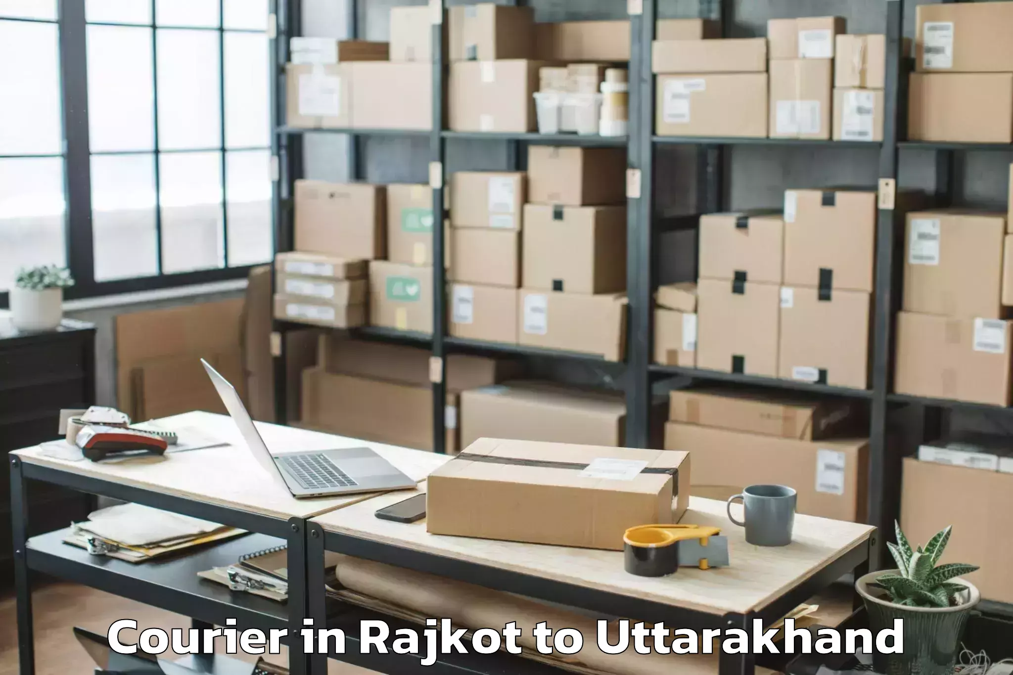 Hassle-Free Rajkot to Pokhari Courier